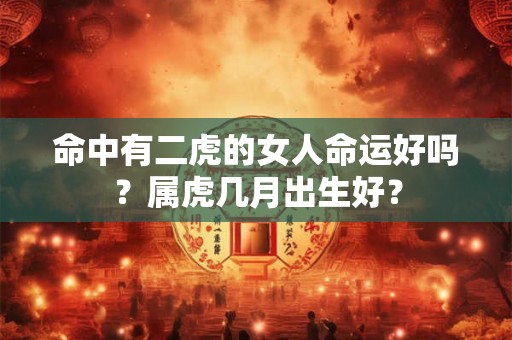 命中有二虎的女人命运好吗？属虎几月出生好？