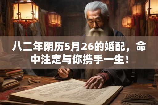八二年阴历5月26的婚配，命中注定与你携手一生！