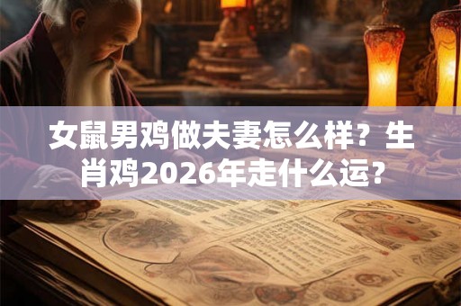 女鼠男鸡做夫妻怎么样？生肖鸡2026年走什么运？