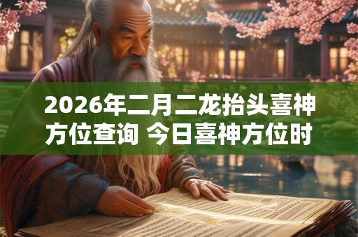 2026年二月二龙抬头喜神方位查询 今日喜神方位时辰变化