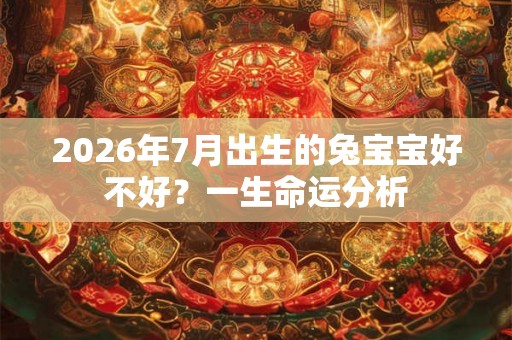 2026年7月出生的兔宝宝好不好？一生命运分析