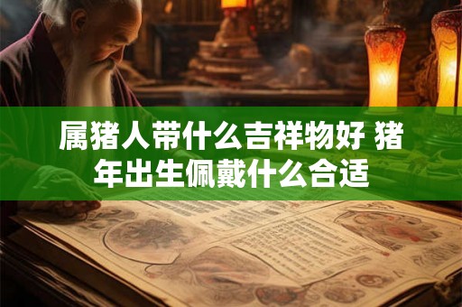 属猪人带什么吉祥物好 猪年出生佩戴什么合适