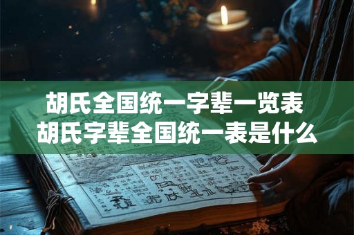 胡氏全国统一字辈一览表 胡氏字辈全国统一表是什么