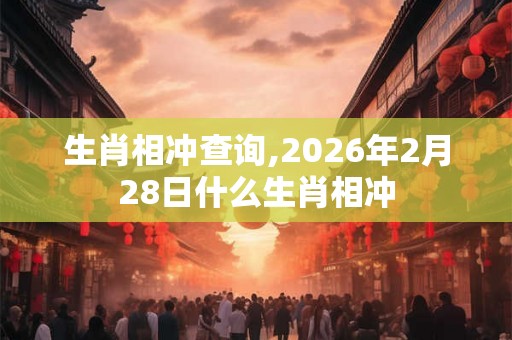 生肖相冲查询,2026年2月28日什么生肖相冲