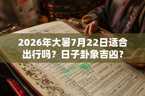 2026年大暑7月22日适合出行吗？日子卦象吉凶？