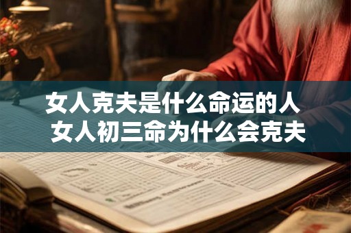 女人克夫是什么命运的人 女人初三命为什么会克夫 女人克夫是什么命运的人 女人初三命为什么会克夫