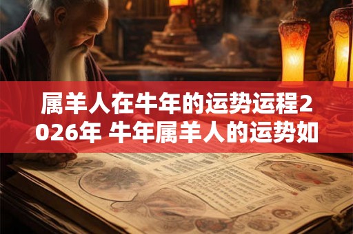 属羊人在牛年的运势运程2026年 牛年属羊人的运势如何
