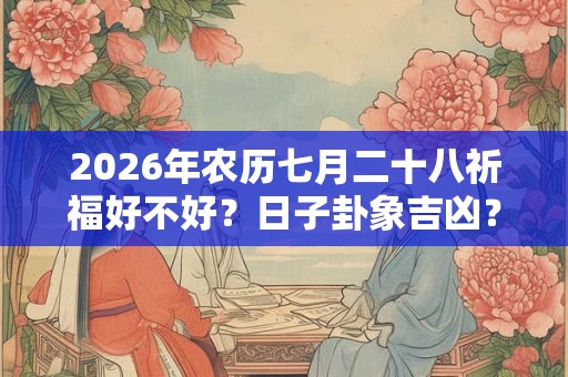 2026年农历七月二十八祈福好不好?日子卦象吉凶? 2026年农历七月二十八祈福好不好?日子卦象吉凶?