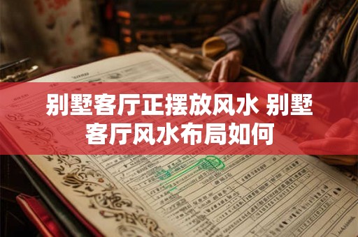 别墅客厅正摆放风水 别墅客厅风水布局如何