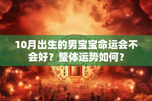 10月出生的男宝宝命运会不会好？整体运势如何？