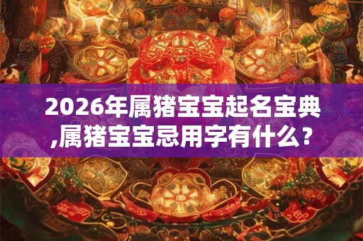 2026年属猪宝宝起名宝典,属猪宝宝忌用字有什么？