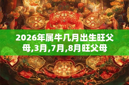 2026年属牛几月出生旺父母,3月,7月,8月旺父母