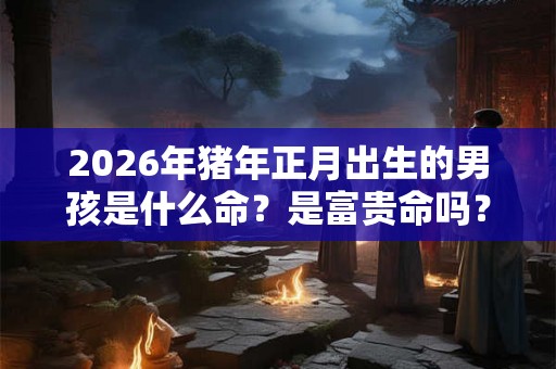 2026年猪年正月出生的男孩是什么命？是富贵命吗？