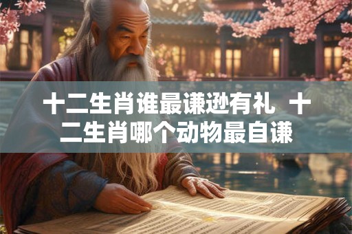 十二生肖谁最谦逊有礼  十二生肖哪个动物最自谦