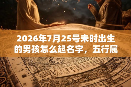 2026年7月25号未时出生的男孩怎么起名字，五行属什么