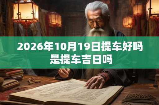 2026年10月19日提车好吗 是提车吉日吗 2026年10月19日提车好吗 是提车吉日吗