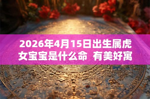2026年4月15日出生属虎女宝宝是什么命  有美好寓意的女孩名字