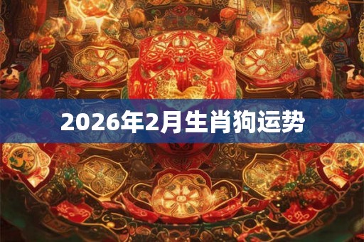 2026年2月生肖狗运势
