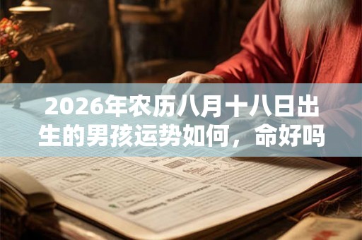 2026年农历八月十八日出生的男孩运势如何，命好吗？