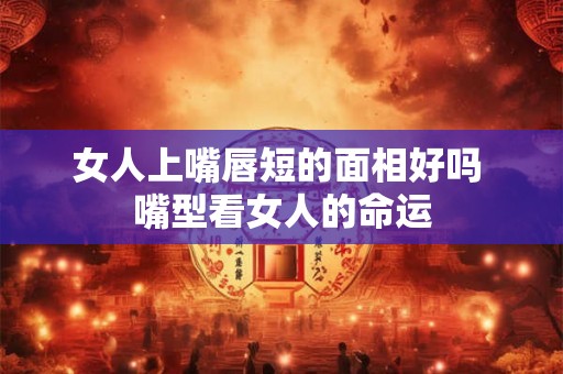 女人上嘴唇短的面相好吗 嘴型看女人的命运