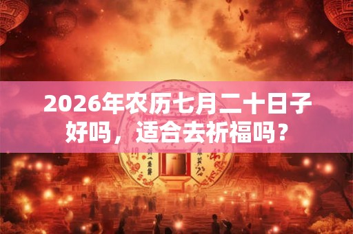 2026年农历七月二十日子好吗，适合去祈福吗？