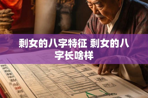 剩女的八字特征 剩女的八字长啥样
