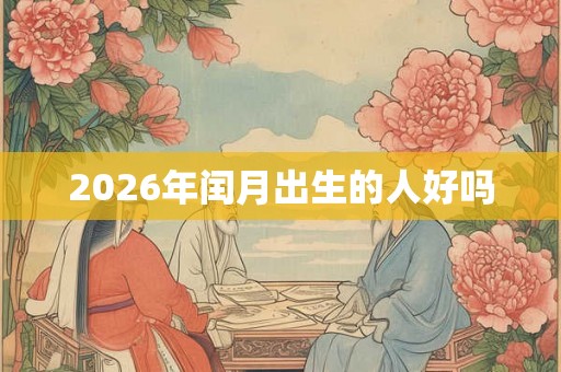 2026年闰月出生的人好吗 2026年闰月出生的人好吗