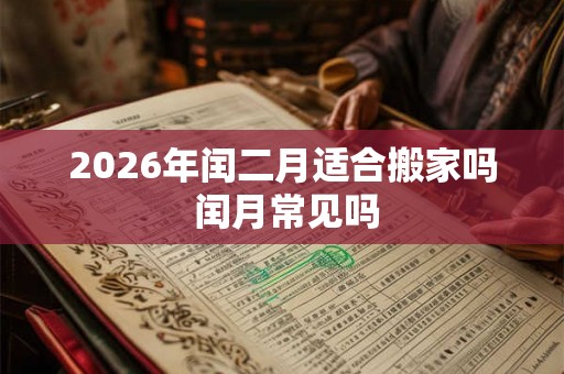 2026年闰二月适合搬家吗 闰月常见吗