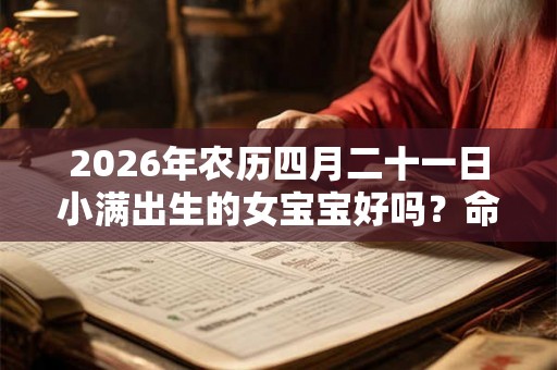 2026年农历四月二十一日小满出生的女宝宝好吗？命运分析大全