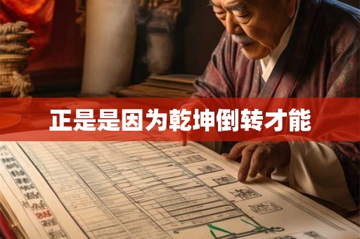 正是是因为乾坤倒转才能 正是是因为乾坤倒转才能