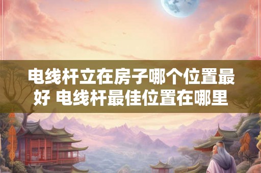 电线杆立在房子哪个位置最好 电线杆最佳位置在哪里 电线杆立在房子哪个位置最好 电线杆最佳位置在哪里