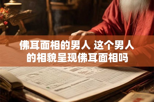 佛耳面相的男人 这个男人的相貌呈现佛耳面相吗 佛耳面相的男人 这个男人的相貌呈现佛耳面相吗