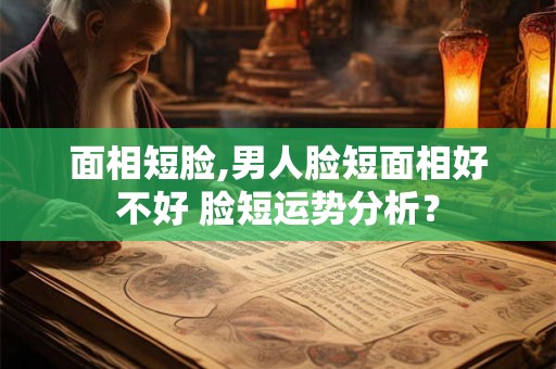 面相短脸,男人脸短面相好不好 脸短运势分析？