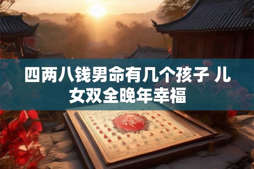 四两八钱男命有几个孩子 儿女双全晚年幸福