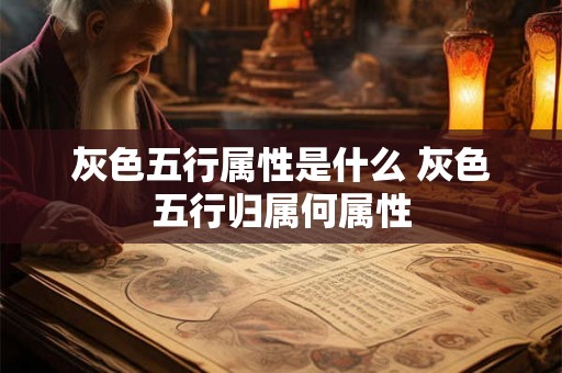 灰色五行属性是什么 灰色五行归属何属性 灰色五行属性是什么 灰色五行归属何属性