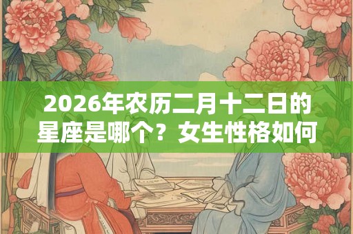 2026年农历二月十二日的星座是哪个？女生性格如何？