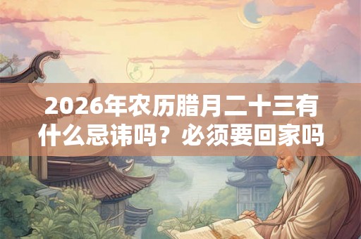 2026年农历腊月二十三有什么忌讳吗？必须要回家吗？