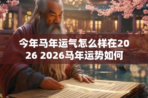 今年马年运气怎么样在2026 2026马年运势如何
