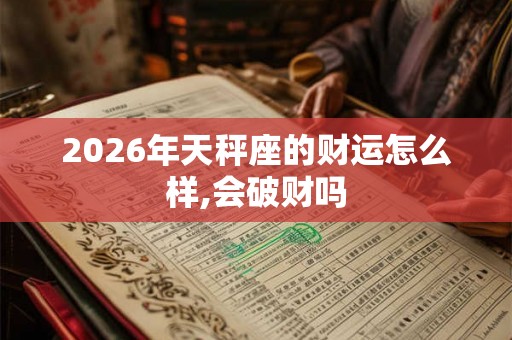 2026年天秤座的财运怎么样,会破财吗
