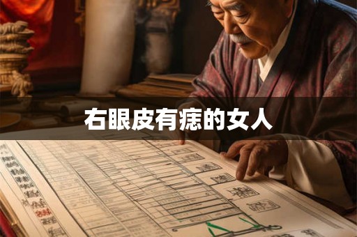 右眼皮有痣的女人