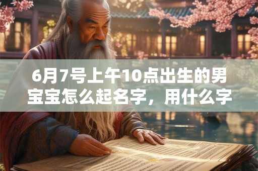 6月7号上午10点出生的男宝宝怎么起名字，用什么字好
