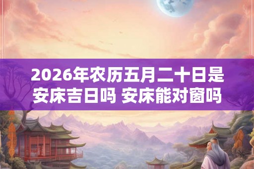 2026年农历五月二十日是安床吉日吗 安床能对窗吗 2026年农历五月二十日是安床吉日吗 安床能对窗吗