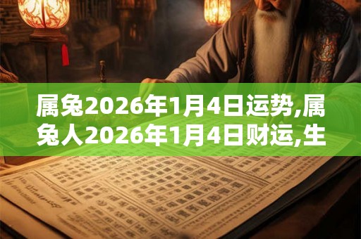属兔2026年1月4日运势,属兔人2026年1月4日财运,生肖兔2026年1月4日运势