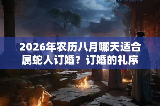 2026年农历八月哪天适合属蛇人订婚?订婚的礼序 2026年农历八月哪天适合属蛇人订婚?订婚的礼序