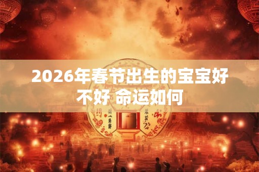2026年春节出生的宝宝好不好 命运如何 2026年春节出生的宝宝好不好 命运如何