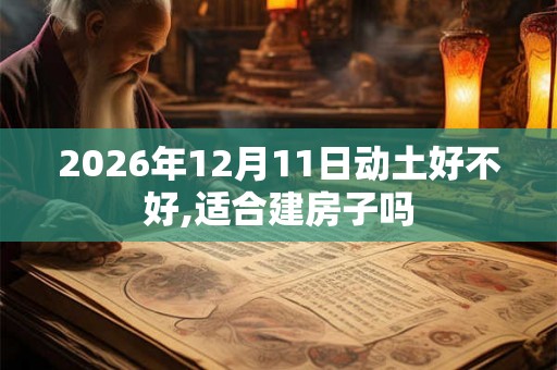 2026年12月11日动土好不好,适合建房子吗 2026年12月11日动土好不好,适合建房子吗