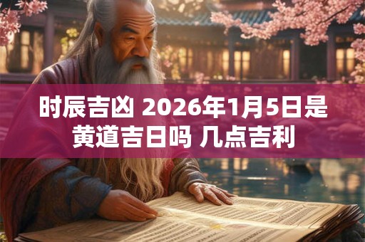 时辰吉凶 2026年1月5日是黄道吉日吗 几点吉利