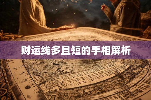 财运线多且短的手相解析