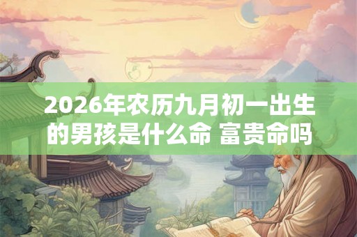 2026年农历九月初一出生的男孩是什么命 富贵命吗 2026年农历九月初一出生的男孩是什么命 富贵命吗