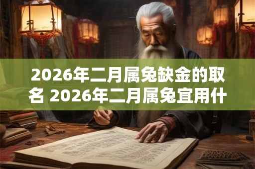 2026年二月属兔缺金的取名 2026年二月属兔宜用什么名字